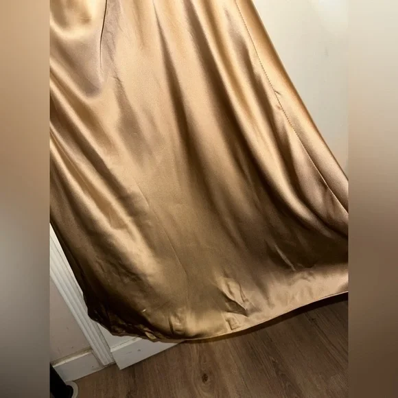 L'AGENCE Serita Maxi V Neck Bias Silk Gown Dress size 8 - Picture 7 of 14